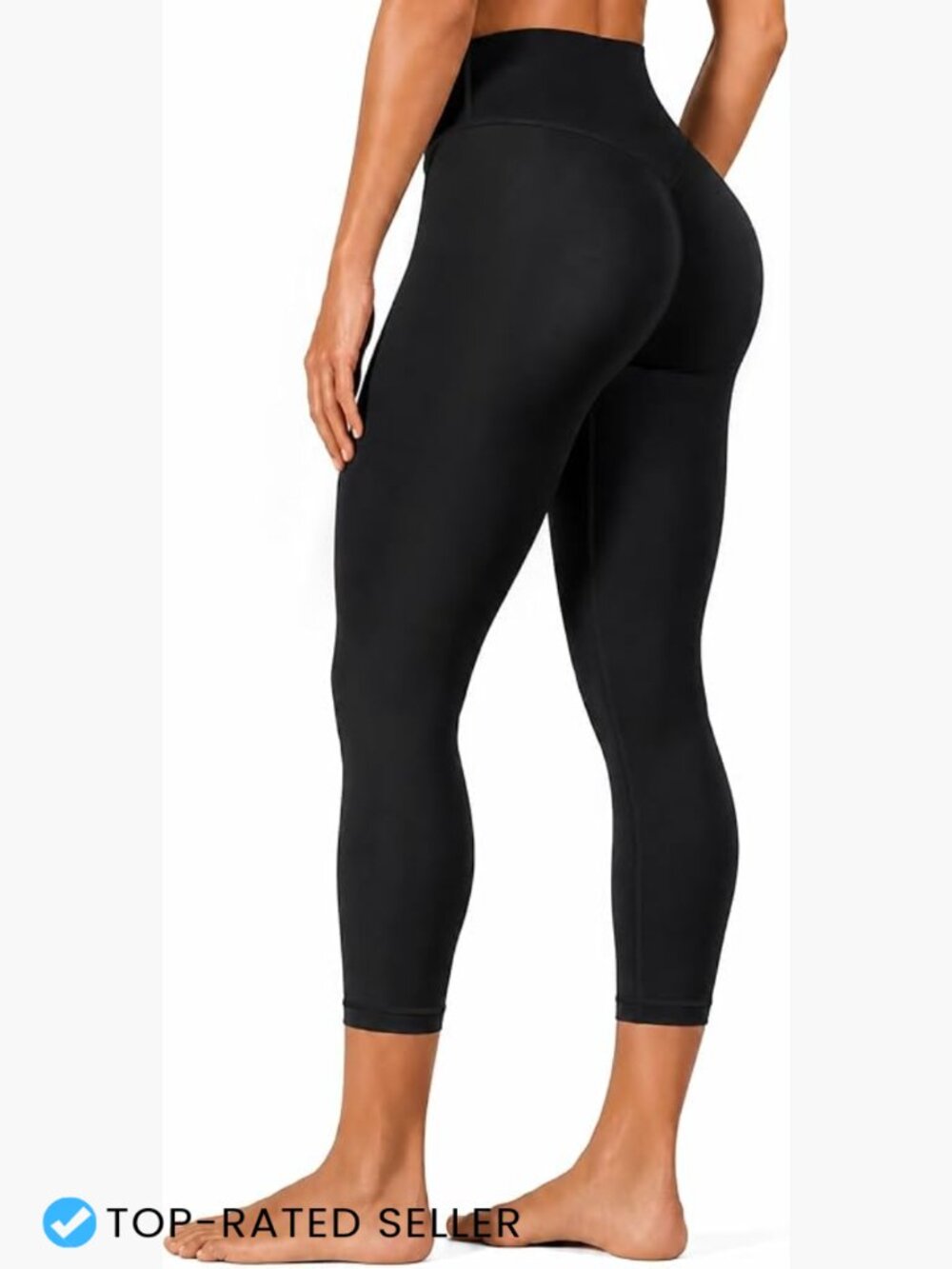 High Waist Butt Lifting Capri Leggings Seamless Booty Yoga Pants Womens